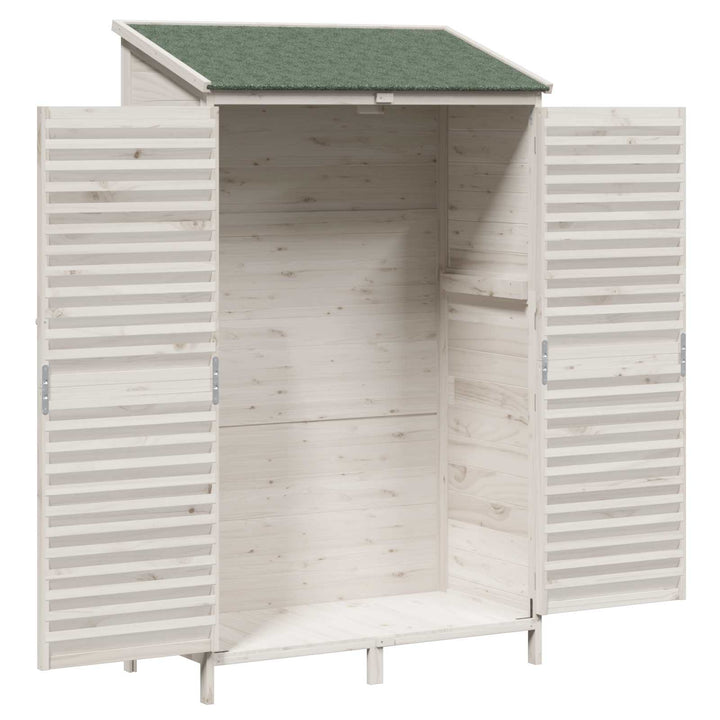 Have Skur Hvid 106 x 56 x 176,5 cm Massivt Fyrretræ