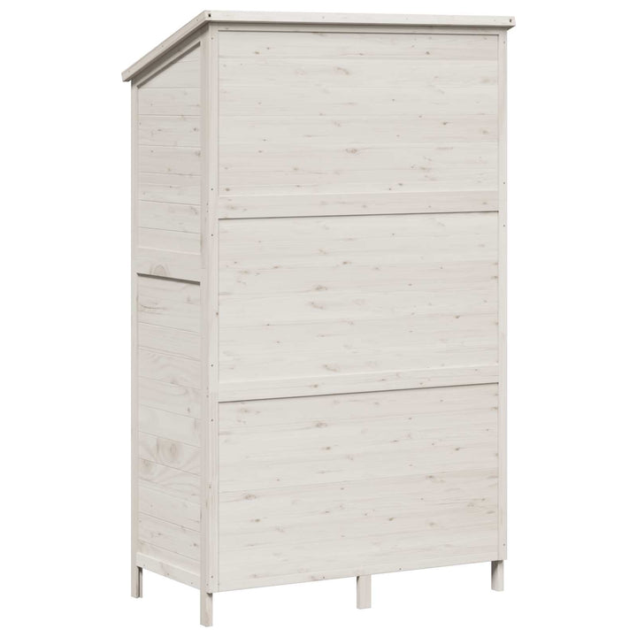 Have Skur Hvid 106 x 56 x 176,5 cm Massivt Fyrretræ