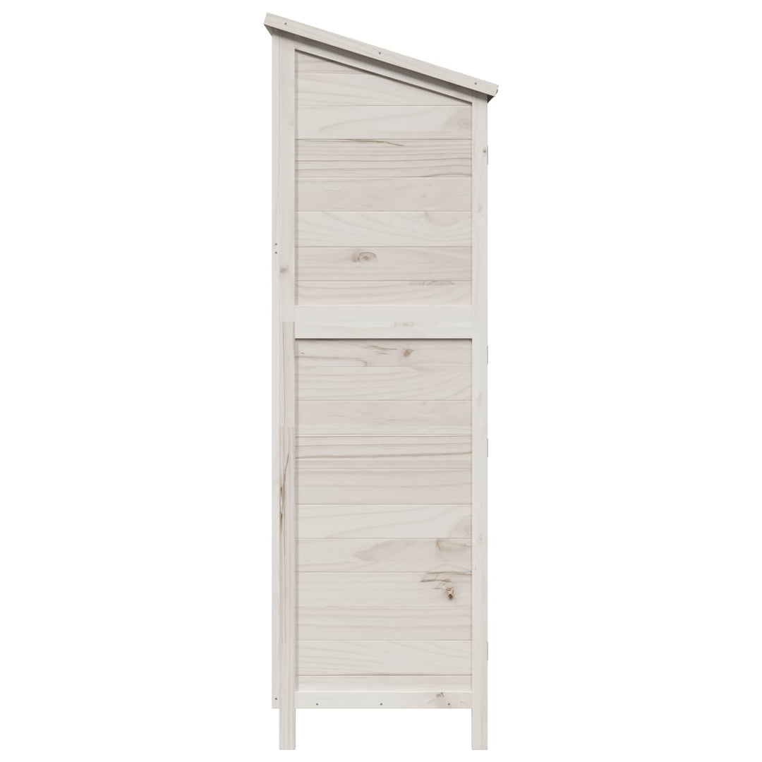 Have Skur Hvid 106 x 56 x 176,5 cm Massivt Fyrretræ