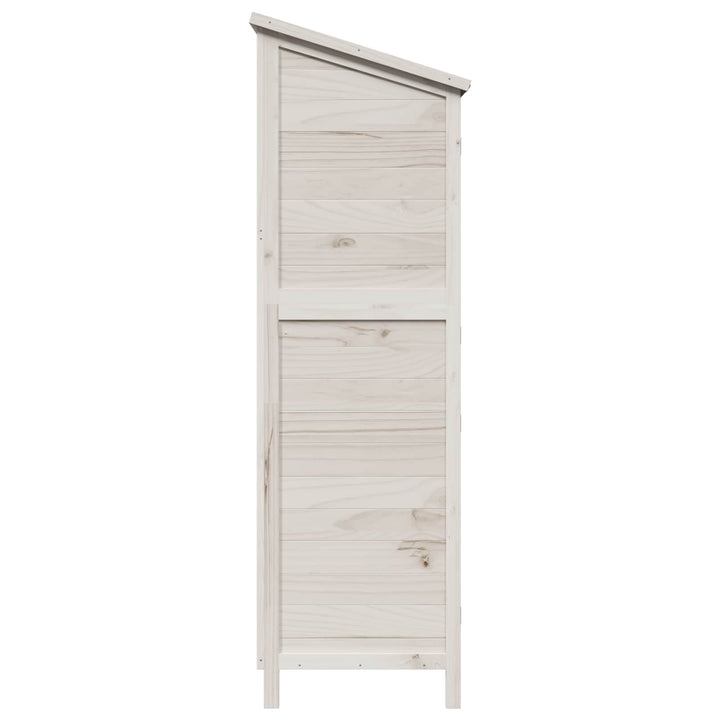 Have Skur Hvid 106 x 56 x 176,5 cm Massivt Fyrretræ