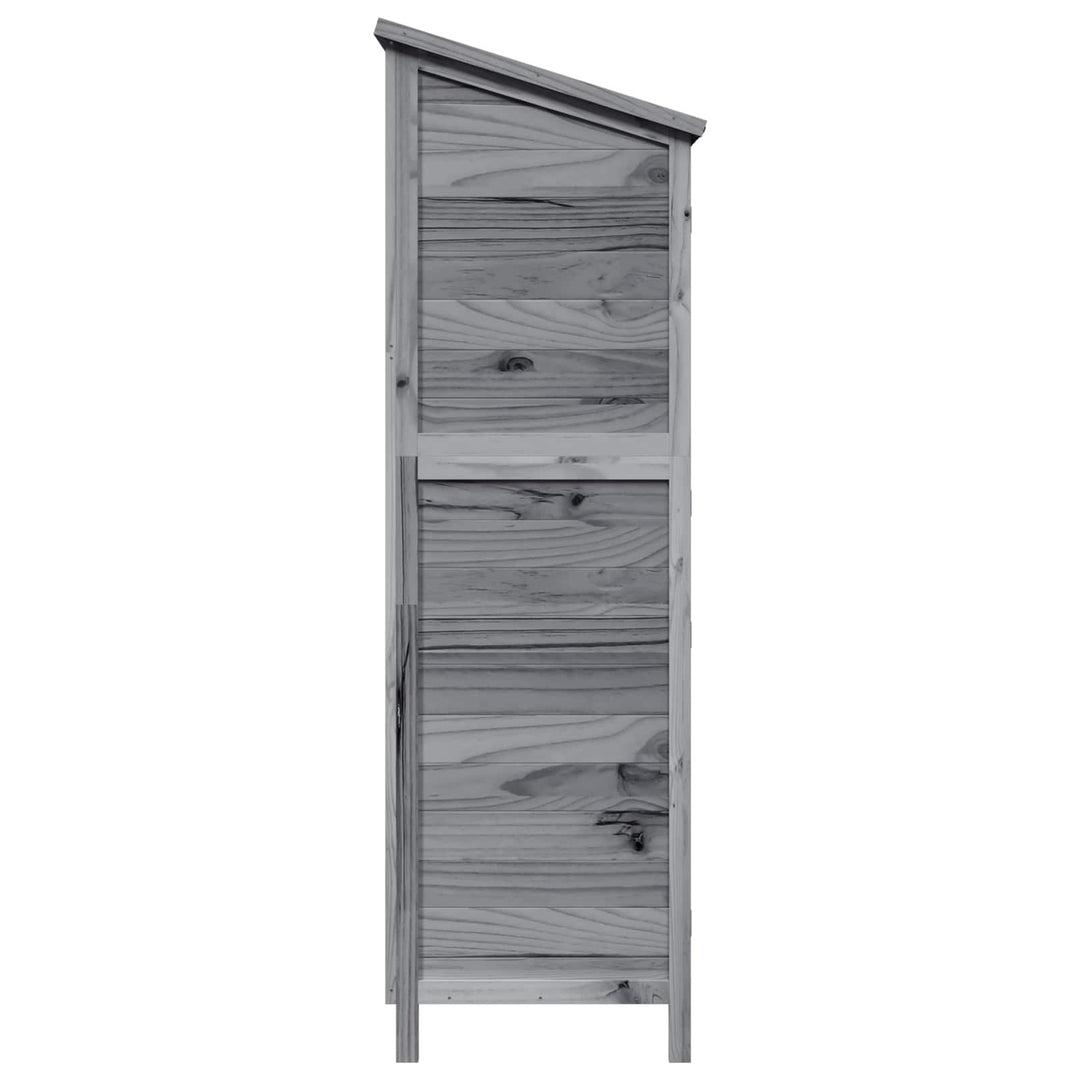 Have Skur Grå 106 x 56 x 176,5 cm Massivt Fyrretræ