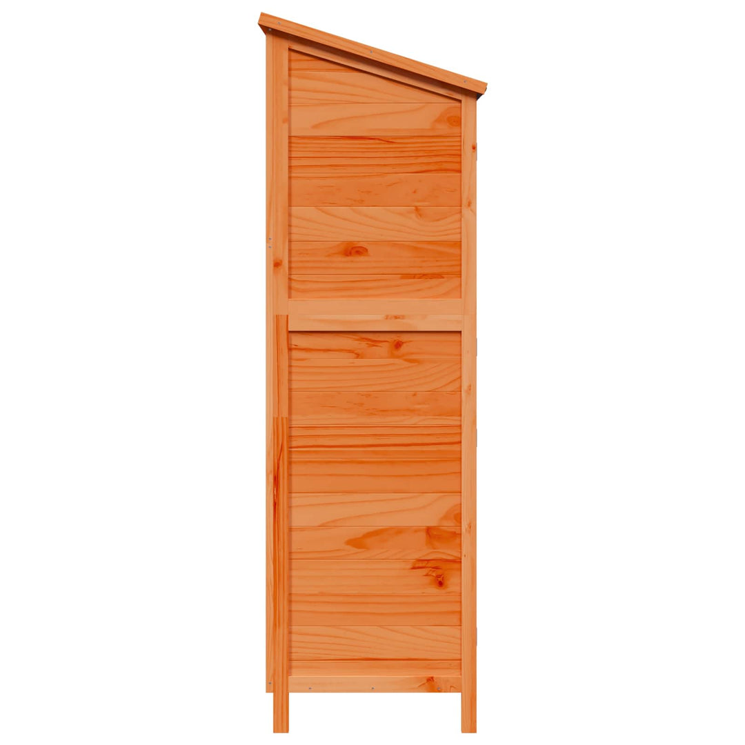 Have Skur med tag Brun 106 x 56 x 176,5 cm Massivt Fyrretræ