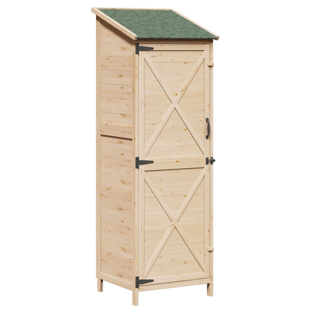 Have Skur Naturfarvet 59,5 x 56 x 176,5 cm Konstrueret træ