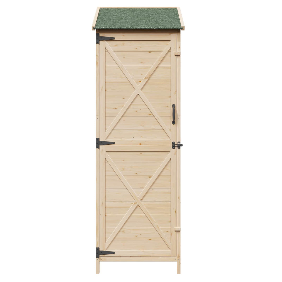 Have Skur Naturfarvet 59,5 x 56 x 176,5 cm Konstrueret træ