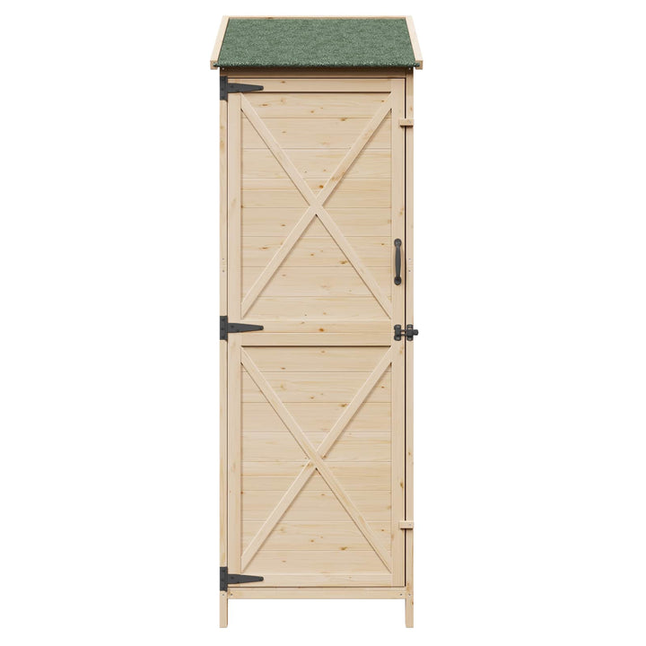 Have Skur Naturfarvet 59,5 x 56 x 176,5 cm Konstrueret træ