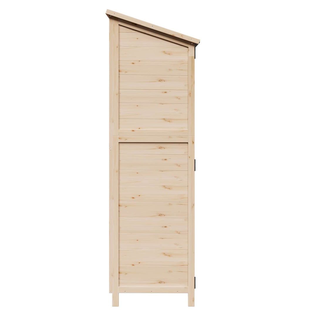 Have Skur Naturfarvet 59,5 x 56 x 176,5 cm Konstrueret træ