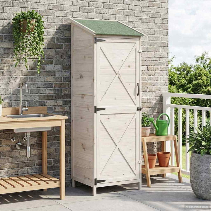 Have Skur Hvid 59,5 x 56 x 176,5 cm Konstrueret træ