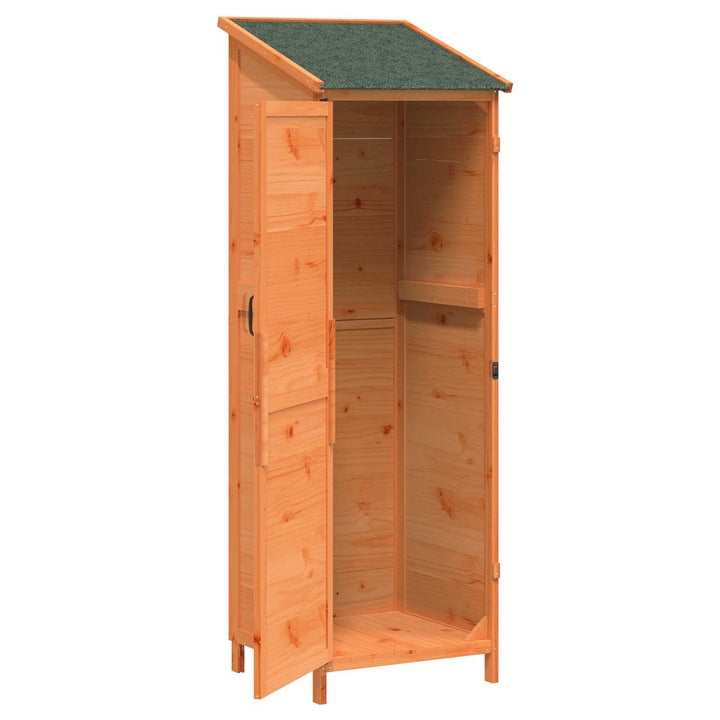 Have Skur med tag Brun 59,5 x 56 x 176,5 cm Massivt Fyrretræ