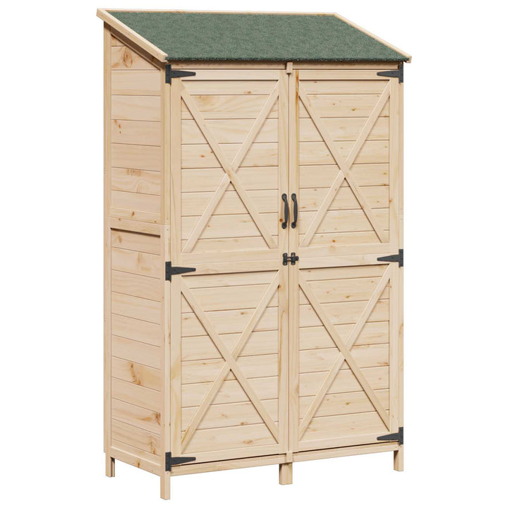 Have Skur Naturfarvet 106 x 56 x 176,5 cm Konstrueret træ