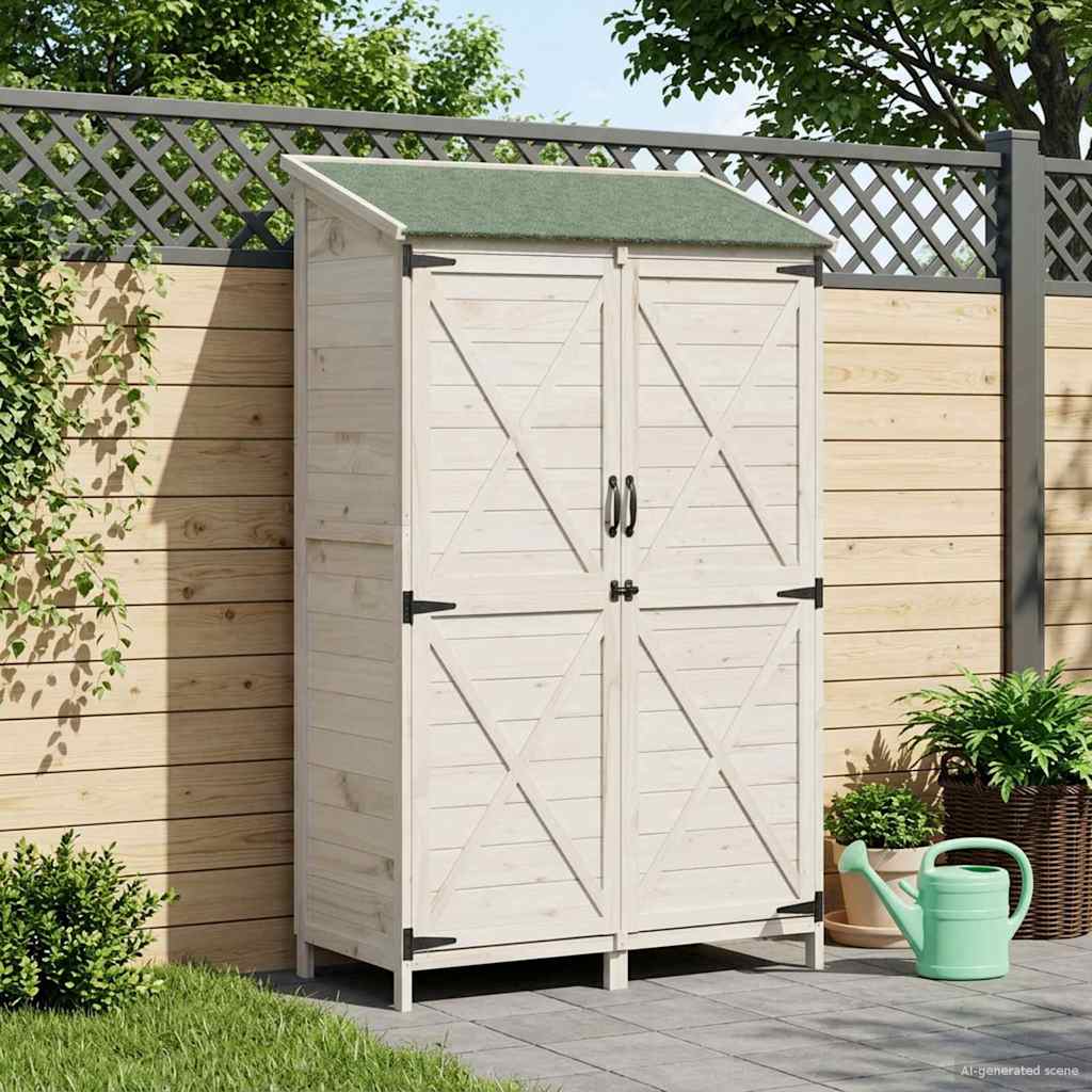 Have Skur Hvid 106 x 56 x 176,5 cm Konstrueret træ