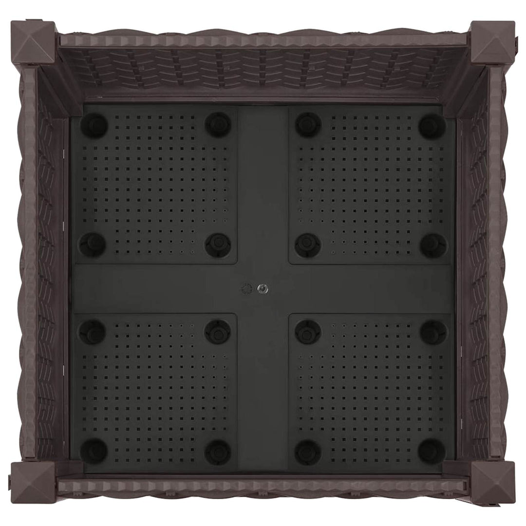 Havekrukke med hjul Brun 40 x 40 x 29 cm PP