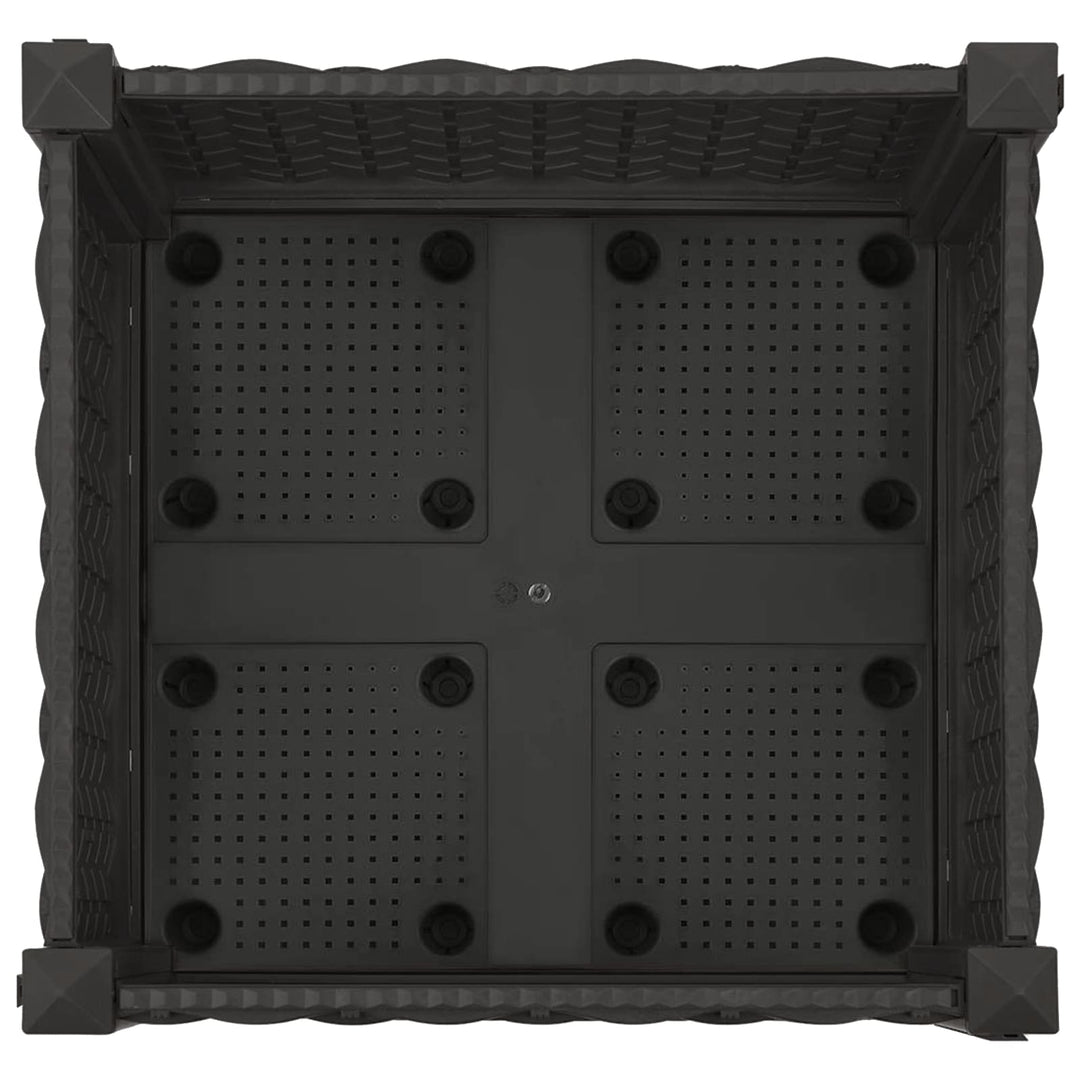 Havekrukke med hjul Sort 40 x 40 x 29 cm PP