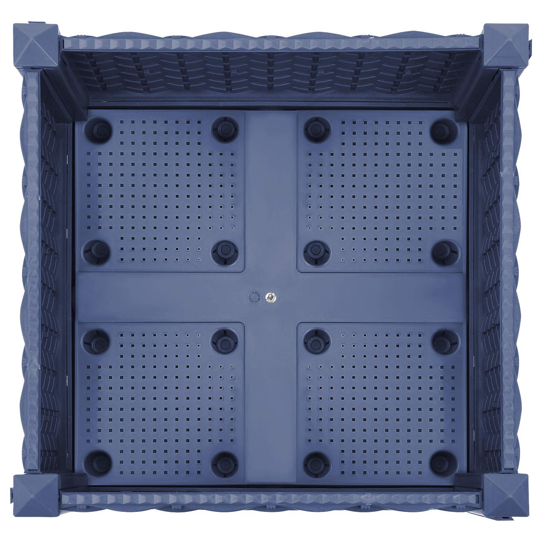 Havekrukke med hjul Blå Grå 40 x 40 x 33 cm PP