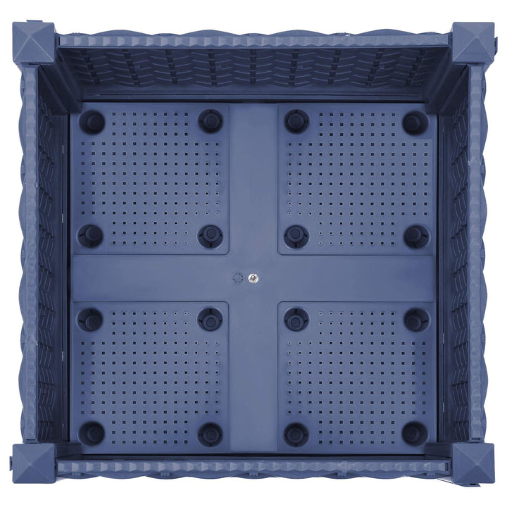 Havekrukke med hjul Blå Grå 40 x 40 x 33 cm PP