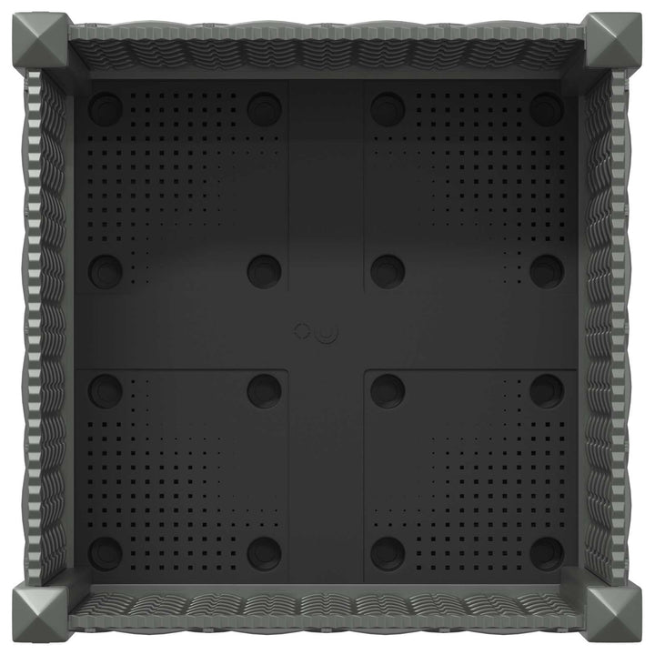 Havekrukke med hjul Lysegrå 40 x 40 x 33 cm PP