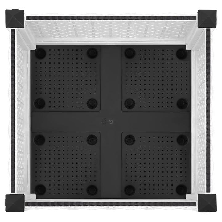 Havekrukke med hjul Hvid 40 x 40 x 33 cm PP