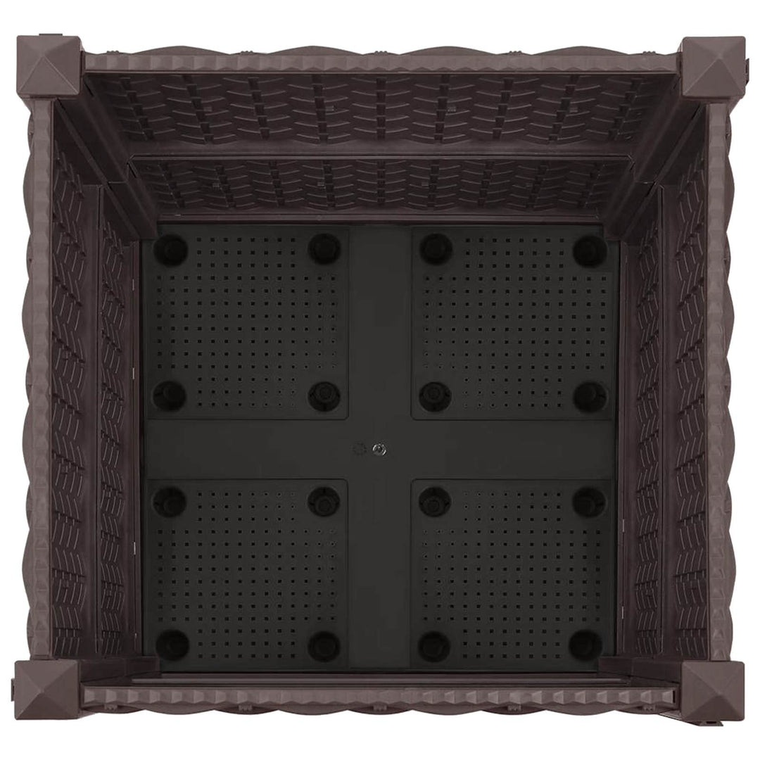 Havekrukke med hjul Brun 40 x 40 x 44 cm PP