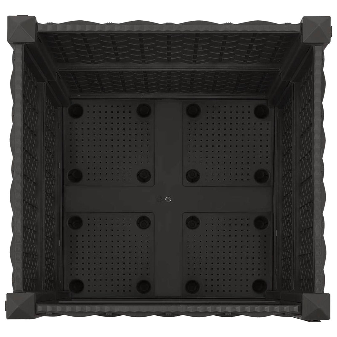 Havekrukke med hjul Sort 40 x 40 x 44 cm PP