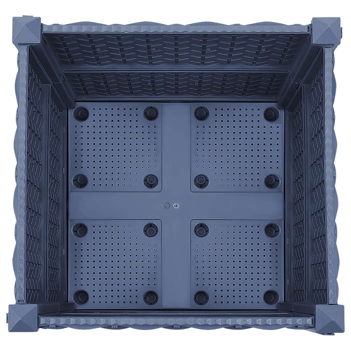 Havekrukke med hjul Blå Grå 40 x 40 x 48 cm PP