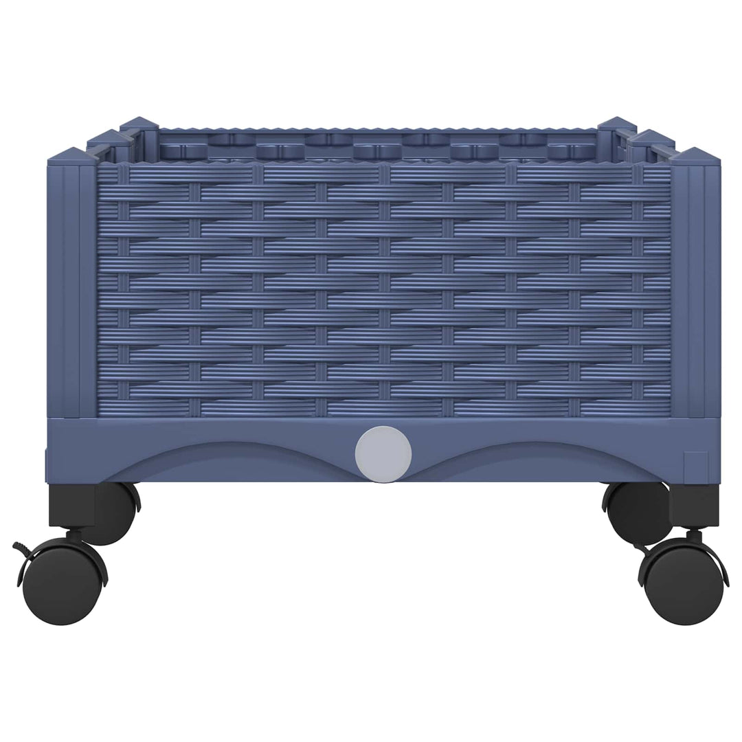 Havekrukke med hjul Blå Grå 80 x 40 x 33 cm PP