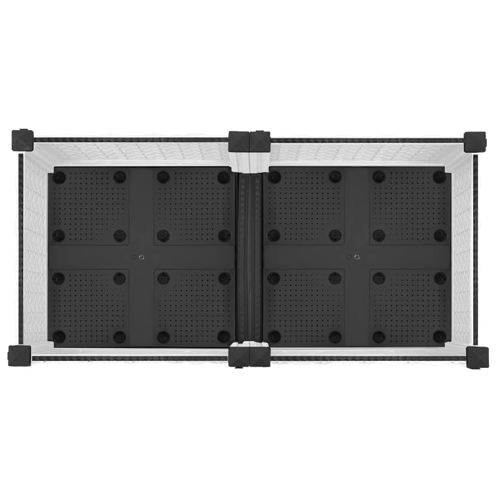 Havekrukke med hjul Hvid 80 x 40 x 33 cm PP