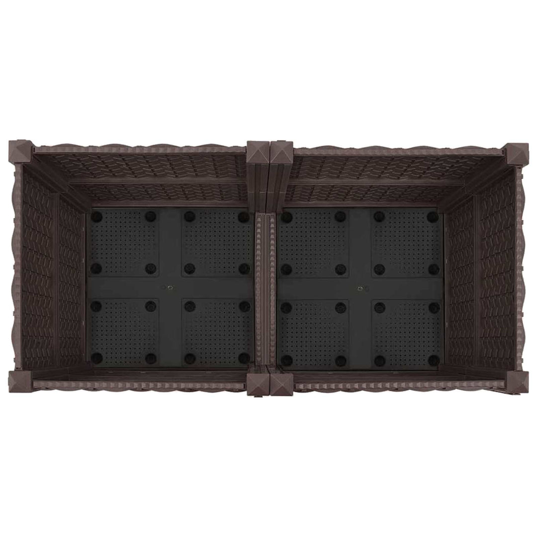 Havekrukke med hjul Brun 80 x 40 x 44 cm PP