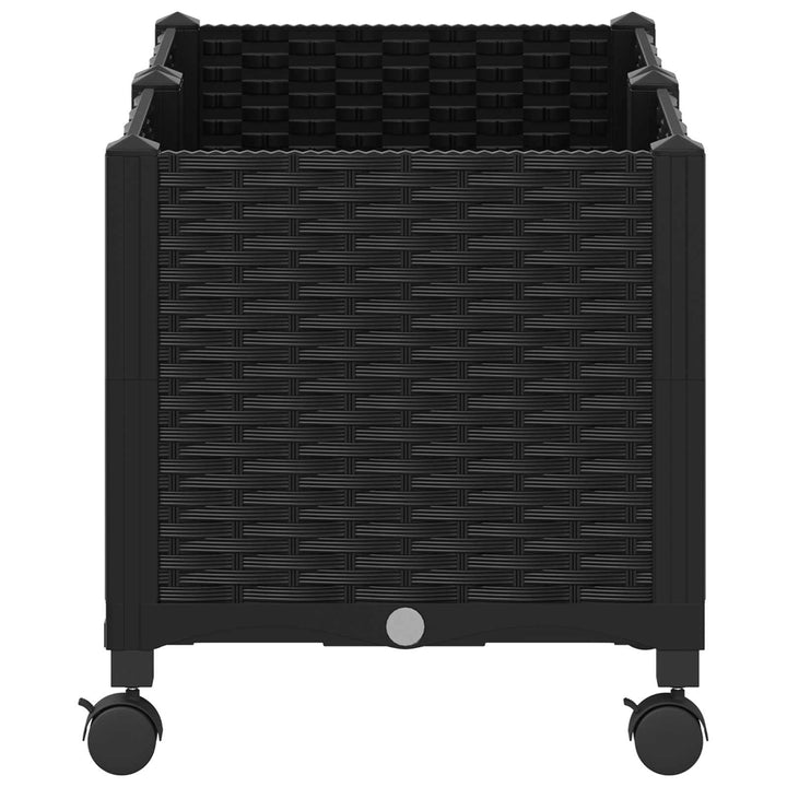 Havekrukke med hjul Sort 80 x 40 x 44 cm PP