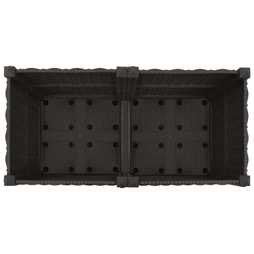 Havekrukke med hjul Sort 80 x 40 x 44 cm PP