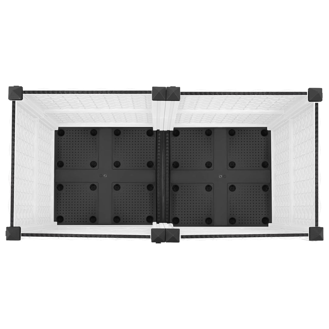Havekrukke med hjul Hvid 80 x 40 x 48 cm PP