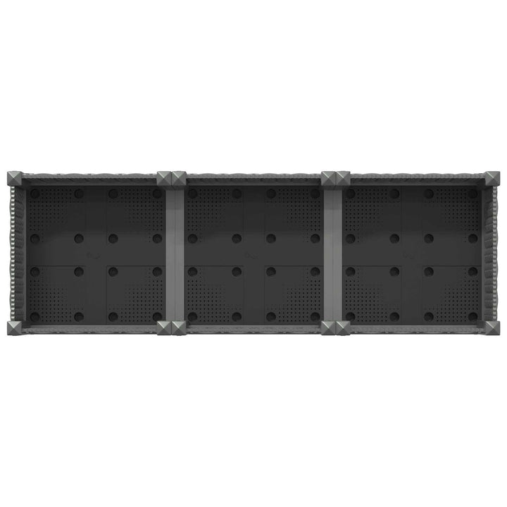 Havekrukke med hjul Lysegrå 120 x 40 x 33 cm PP