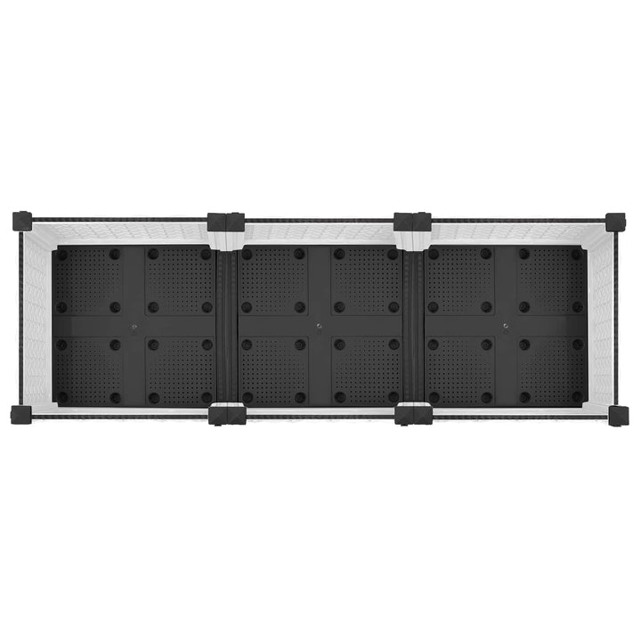 Havekrukke med hjul Hvid 120 x 40 x 33 cm PP