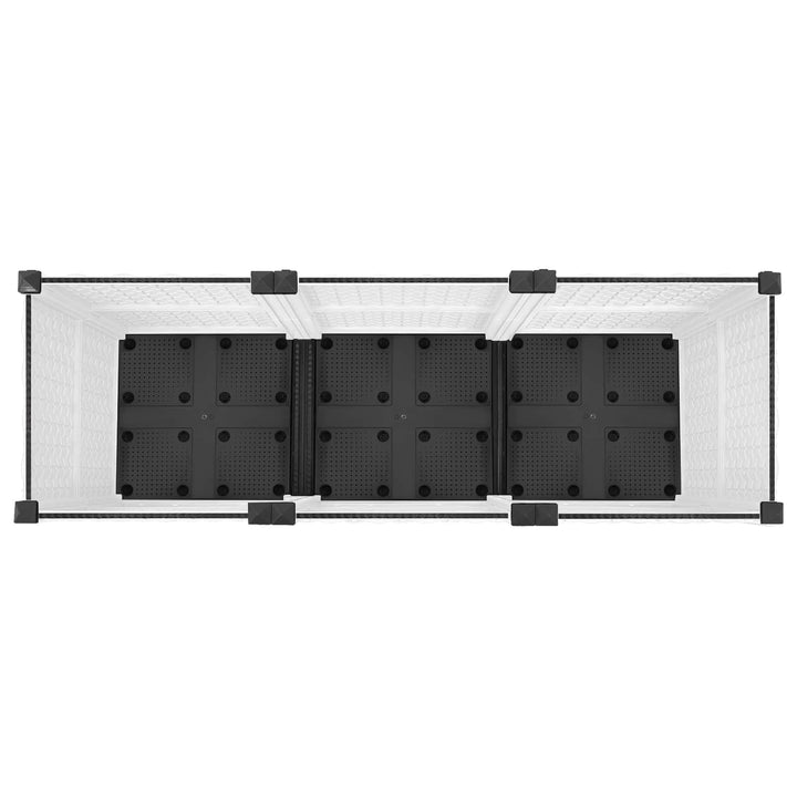 Havekrukke med hjul Hvid 120 x 40 x 48 cm PP