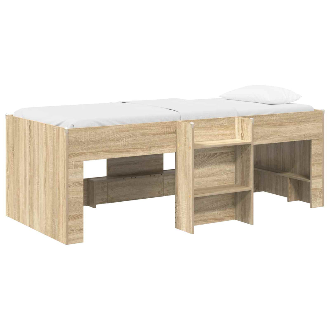 Børns høje sengestel Sonoma-eg 203 x 101,1 x 68,5 cm