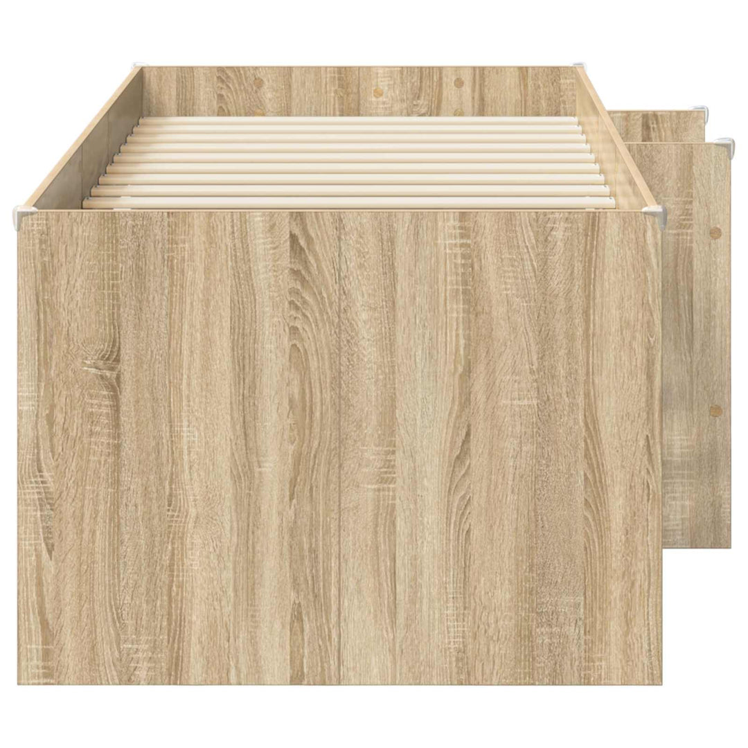 Børns høje sengestel Sonoma-eg 203 x 101,1 x 68,5 cm