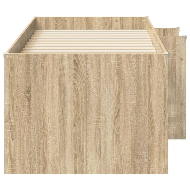 Børns høje sengestel Sonoma-eg 203 x 101,1 x 68,5 cm