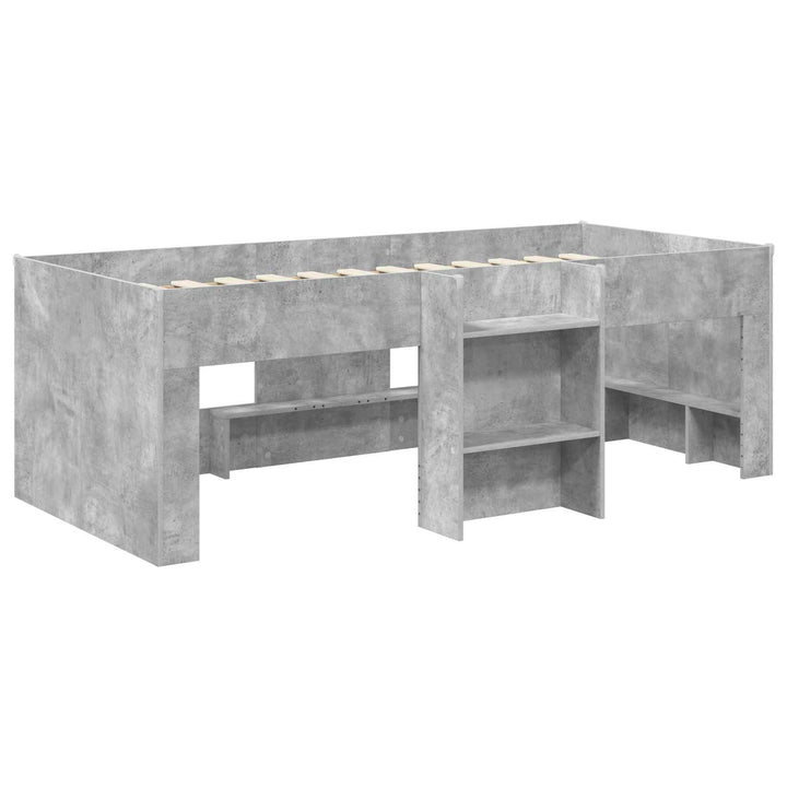 Børns høje sengestel 2 pcs Beton 203 x 101,1 x 68,5 cm