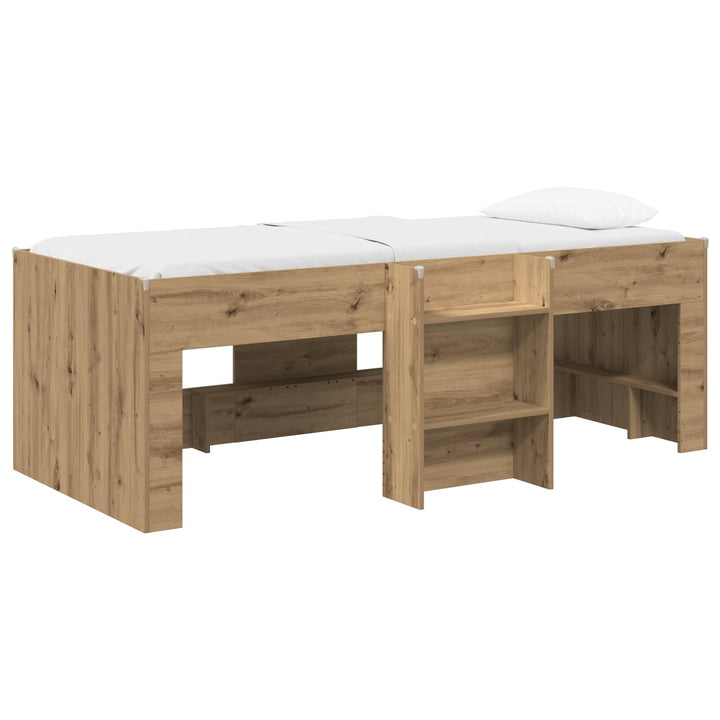 Børns høje sengestel 2 pcs Artisan-eg 203 x 101,1 x 68,5 cm
