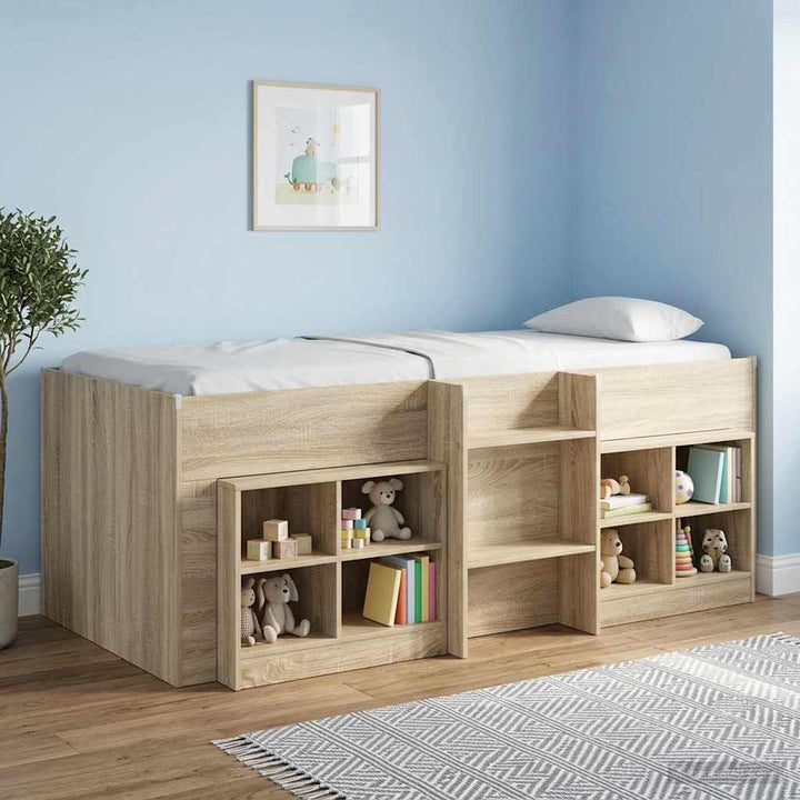 Børns høje sengestel 2 pcs Sonoma-eg 98,5 x 200 cm