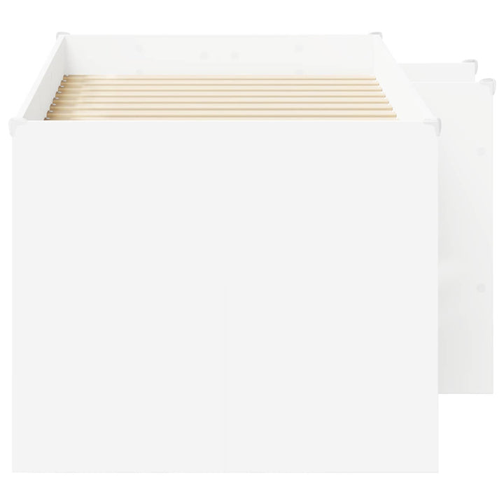 Børns høje sengestel 2 pcs Hvid 163 x 101,1 x 68,5 cm