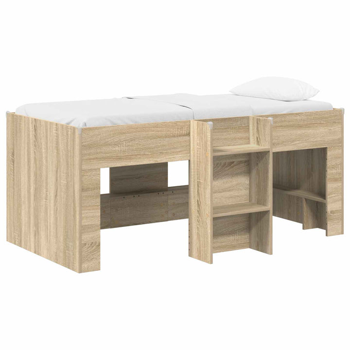 Børns høje sengestel Sonoma-eg 163 x 101,1 x 68,5 cm