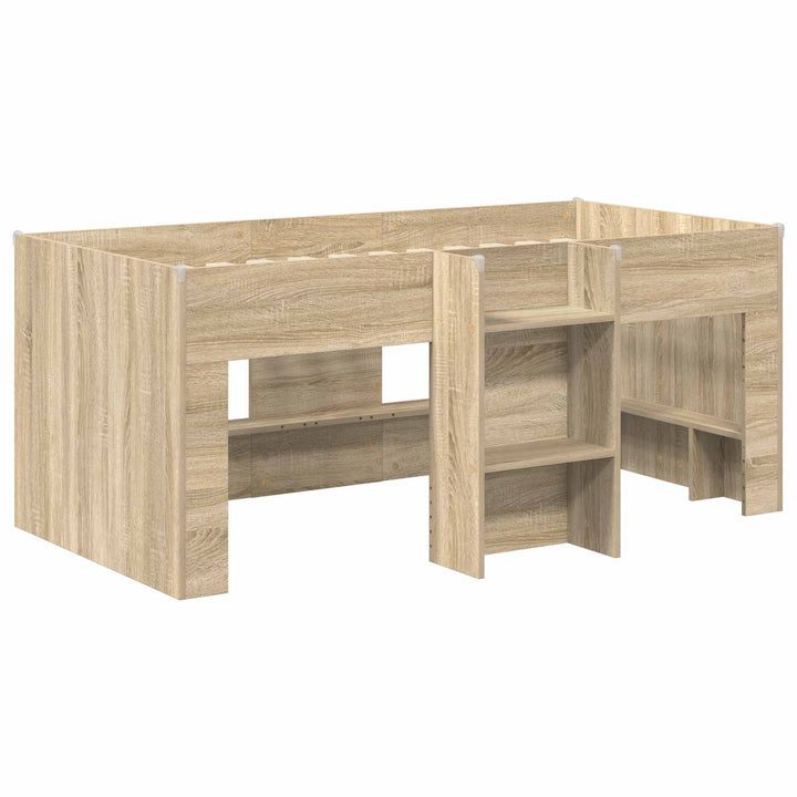 Børns høje sengestel Sonoma-eg 163 x 101,1 x 68,5 cm