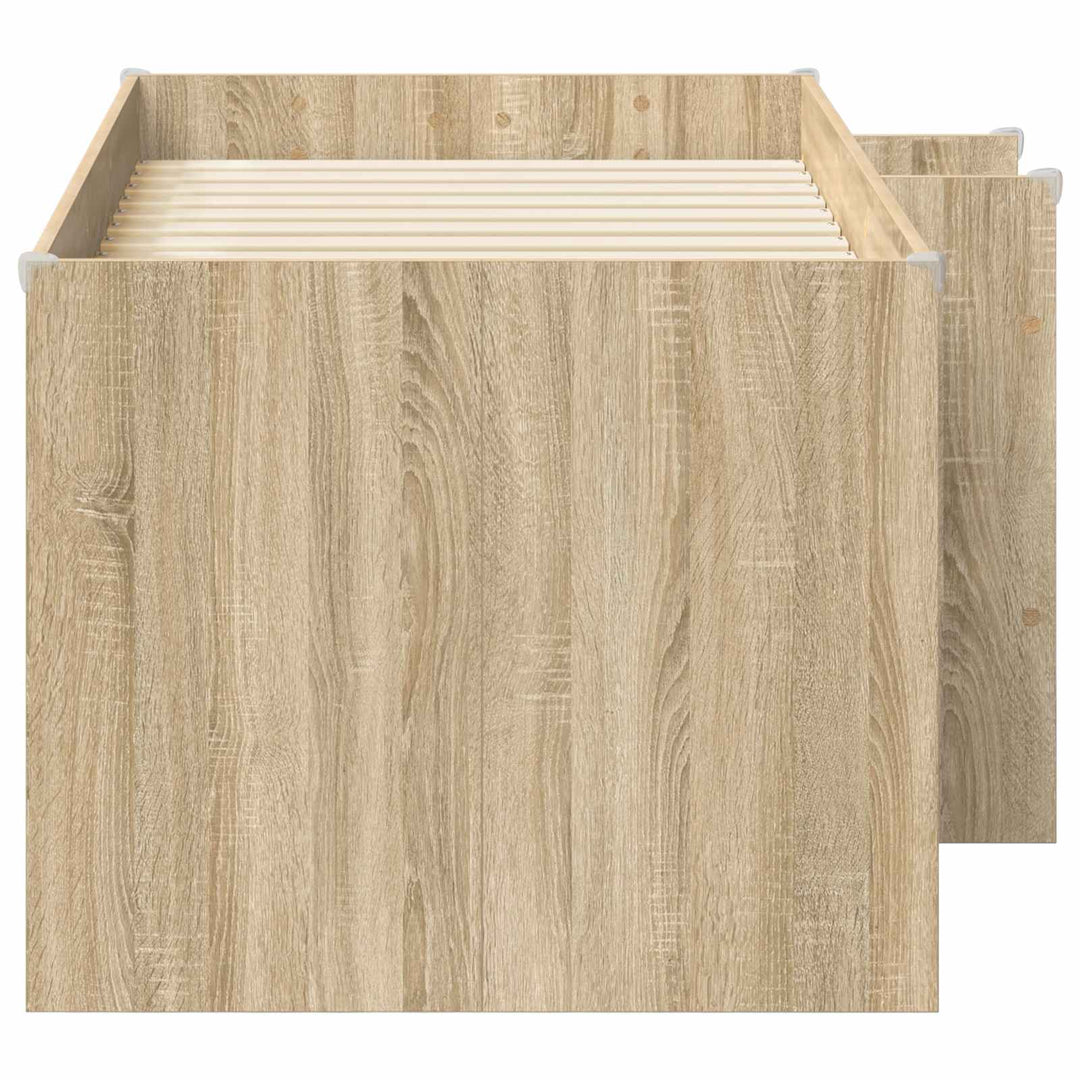 Børns høje sengestel Sonoma-eg 163 x 101,1 x 68,5 cm