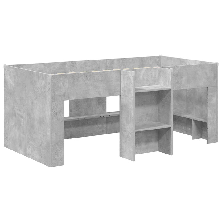 Børns høje sengestel 2 pcs Beton 163 x 101,1 x 68,5 cm