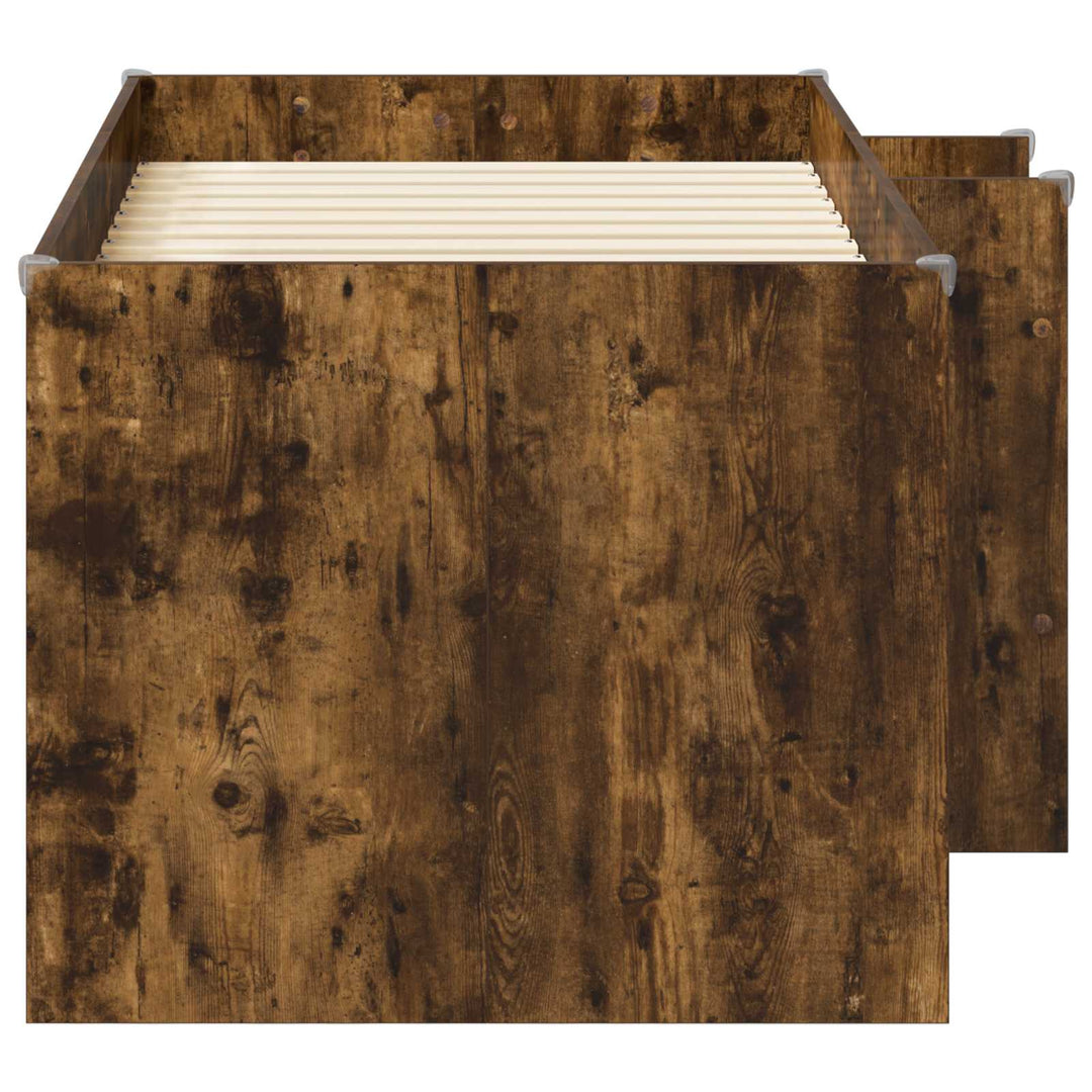 Børns høje sengestel Røget eg 163 x 101,1 x 68,5 cm