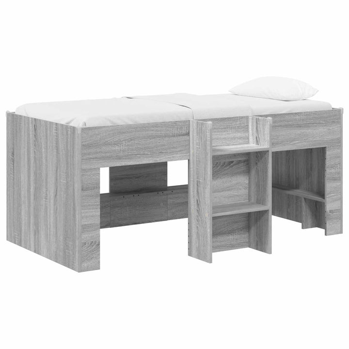 Børns høje sengestel 2 pcs Grå Sonoma 163 x 101,1 x 68,5 cm