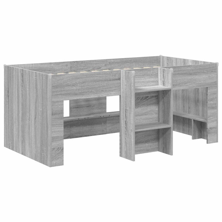 Børns høje sengestel 2 pcs Grå Sonoma 163 x 101,1 x 68,5 cm