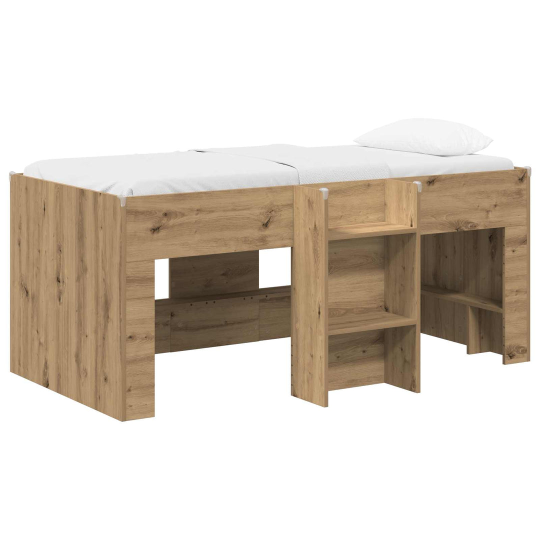 Børns høje sengestel 2 pcs Artisan-eg 163 x 101,1 x 68,5 cm