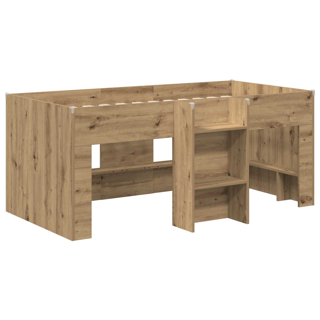 Børns høje sengestel 2 pcs Artisan-eg 163 x 101,1 x 68,5 cm