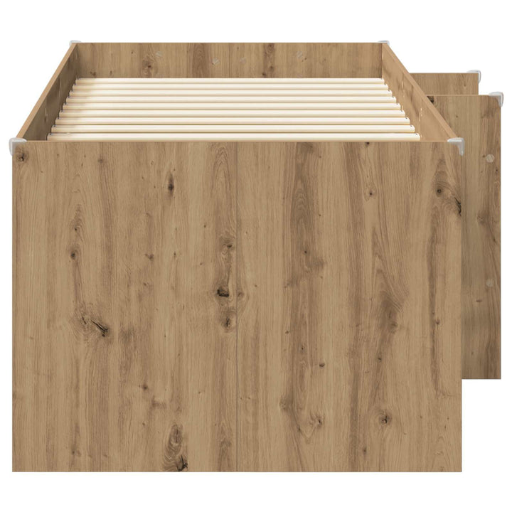 Børns høje sengestel 2 pcs Artisan-eg 90 x 190 cm