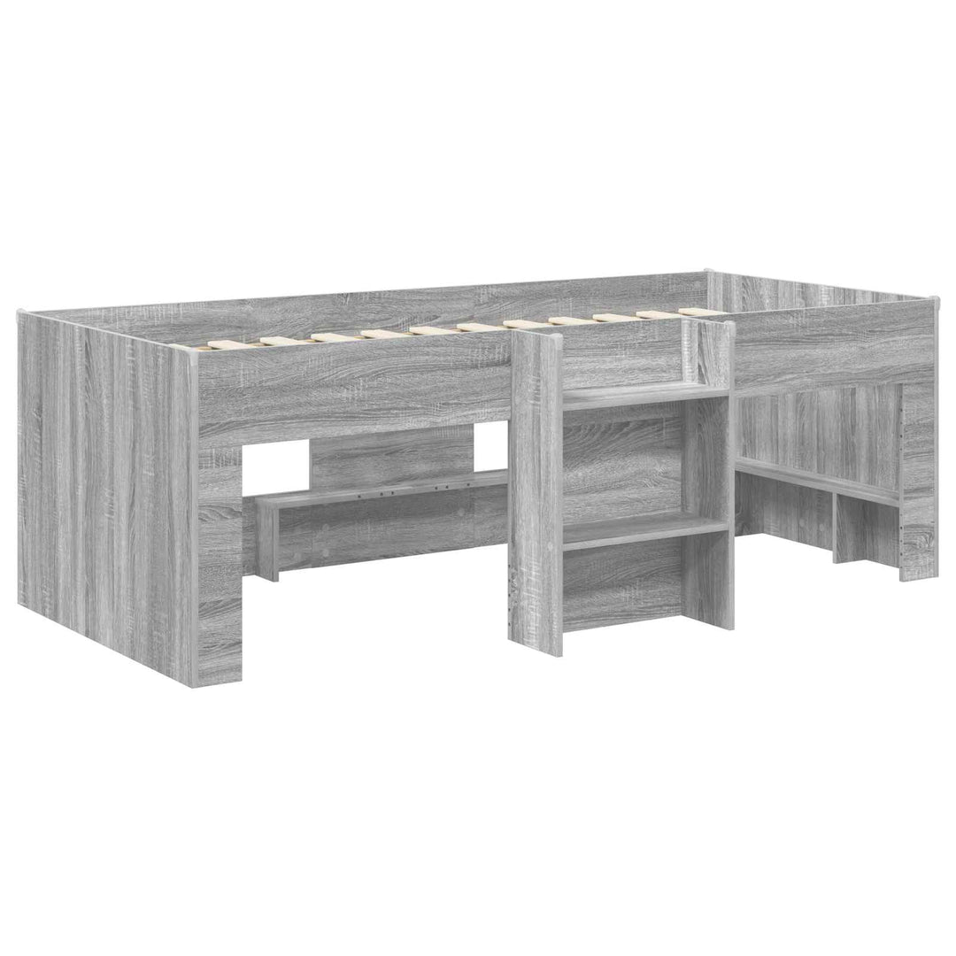 Børns høje sengestel 2 pcs Grå Sonoma 193 x 96,1 x 68,5 cm